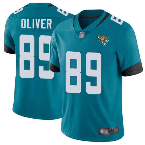 Nike Jacksonville Jaguars #89 Josh Oliver Teal Green Alternate Men Stitched NFL Vapor Untouchable Limited Jersey->jacksonville jaguars->NFL Jersey